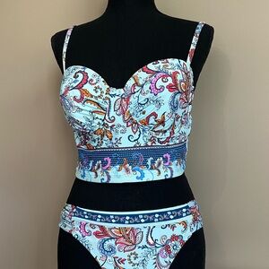 Floral Paisley Tankini Set